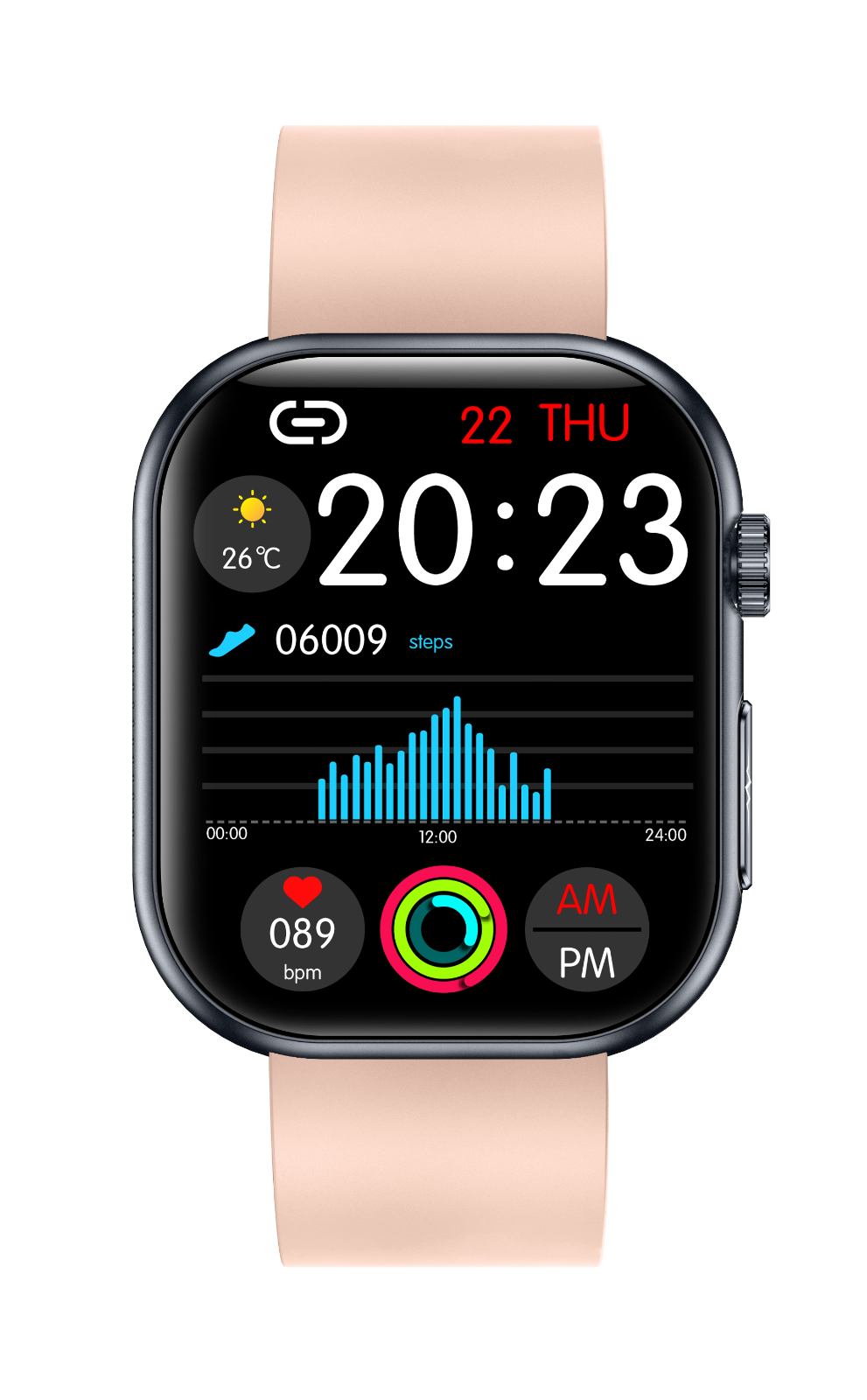 2025 2.06" AMOLED Smartwatch - Rotary Crown, Dual BT Calling, Live Blood-O2, 115 Sports, Metal Body, Marathon Battery